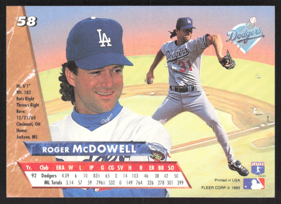 1993 Ultra 58 Roger McDowell