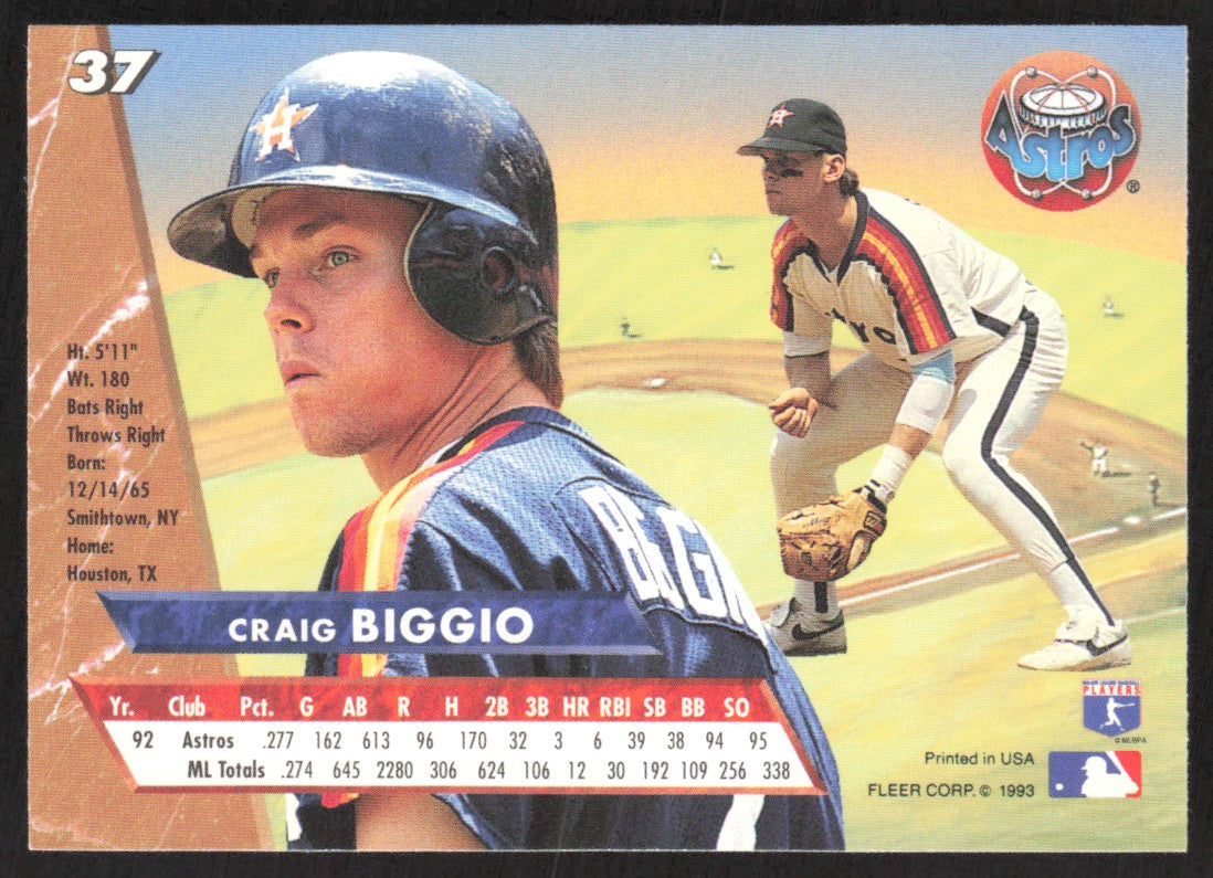 1993 Ultra 37 Craig Biggio