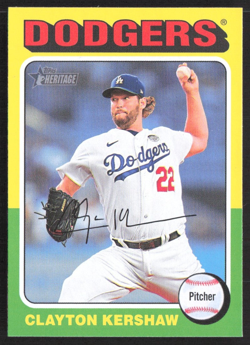 2024 Topps Heritage 386 Clayton Kershaw