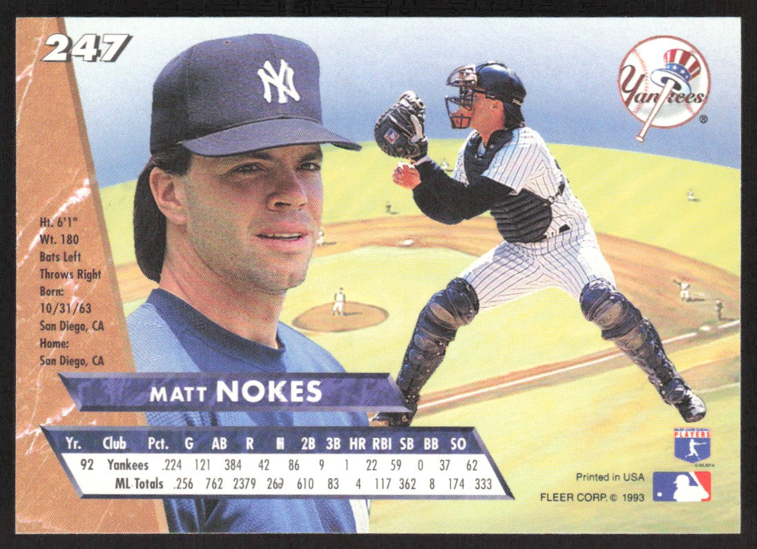 1993 Ultra 247 Matt Nokes