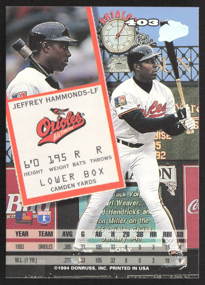 1994 Leaf 403 Jeffrey Hammonds