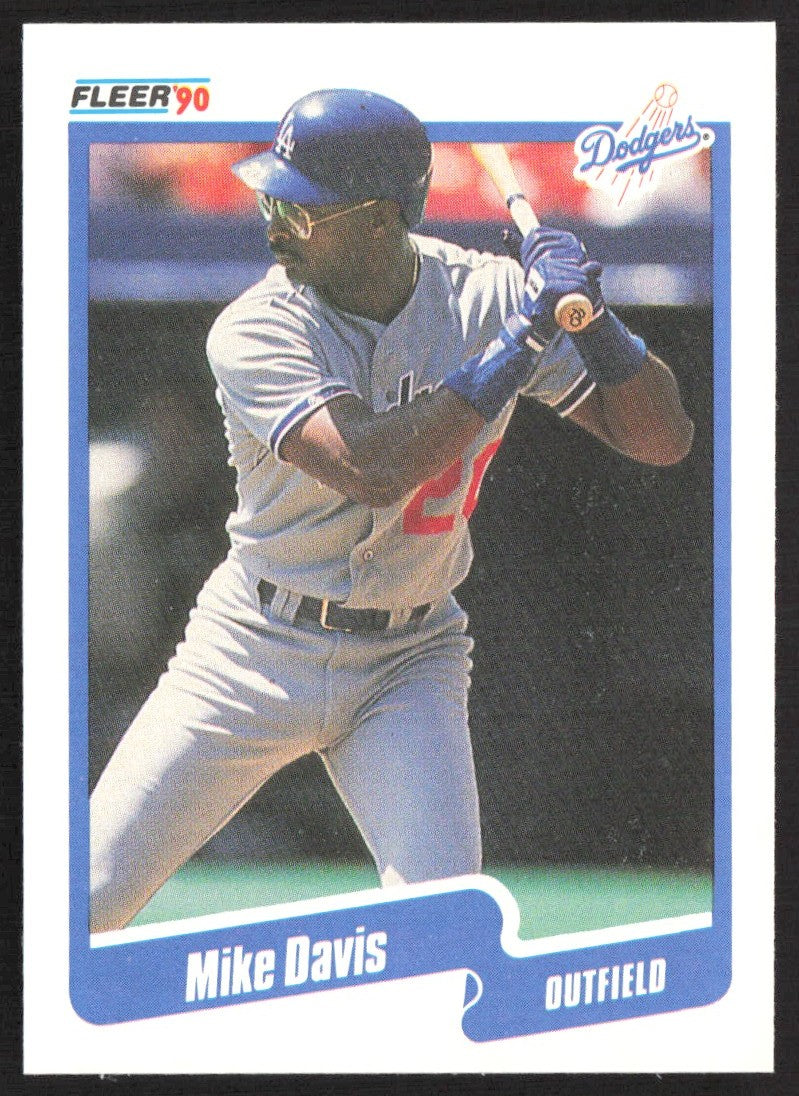 1990 Fleer 391 Mike Davis