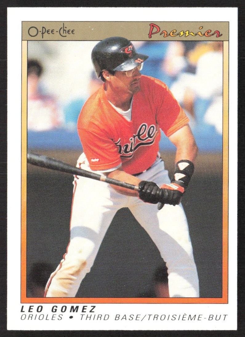 1991 O-Pee-Chee Premier 52 Leo Gomez
