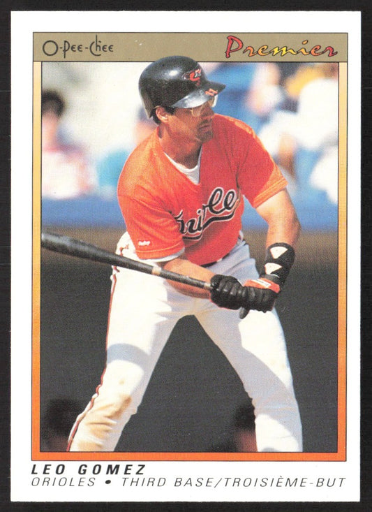 1991 O-Pee-Chee Premier 52 Leo Gomez