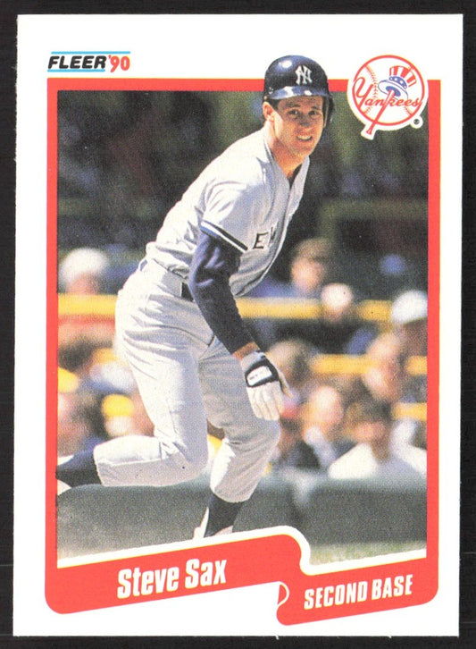 1990 Fleer 455 Steve Sax