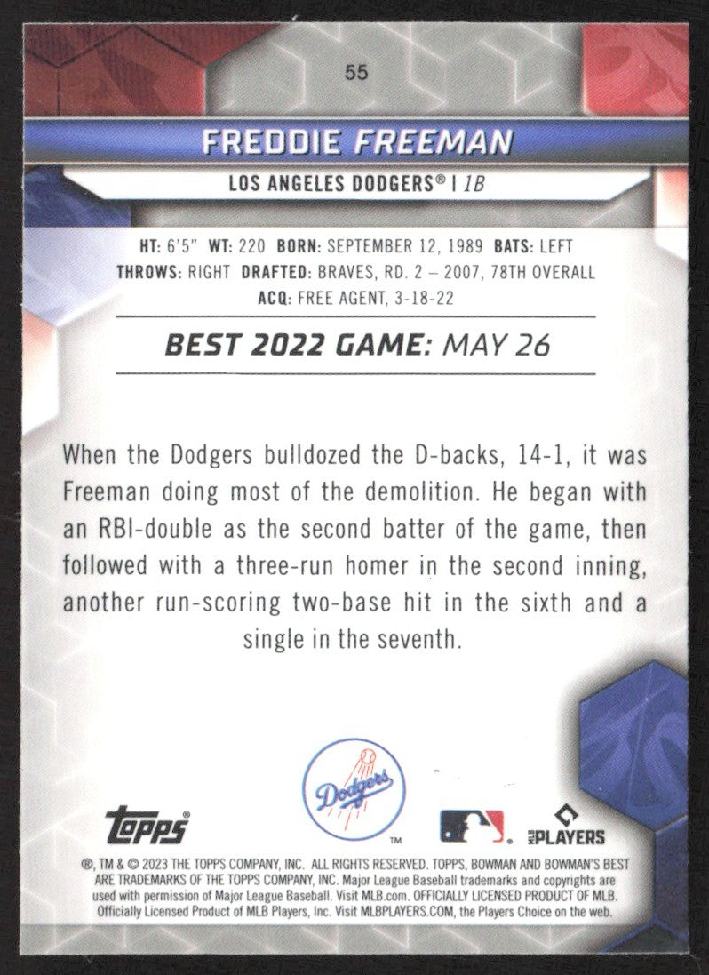 2023 Bowman's Best 55 Freddie Freeman