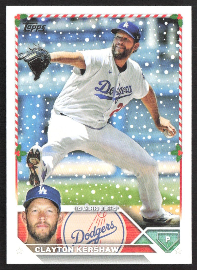 2023 Topps Holiday H98 Clayton Kershaw