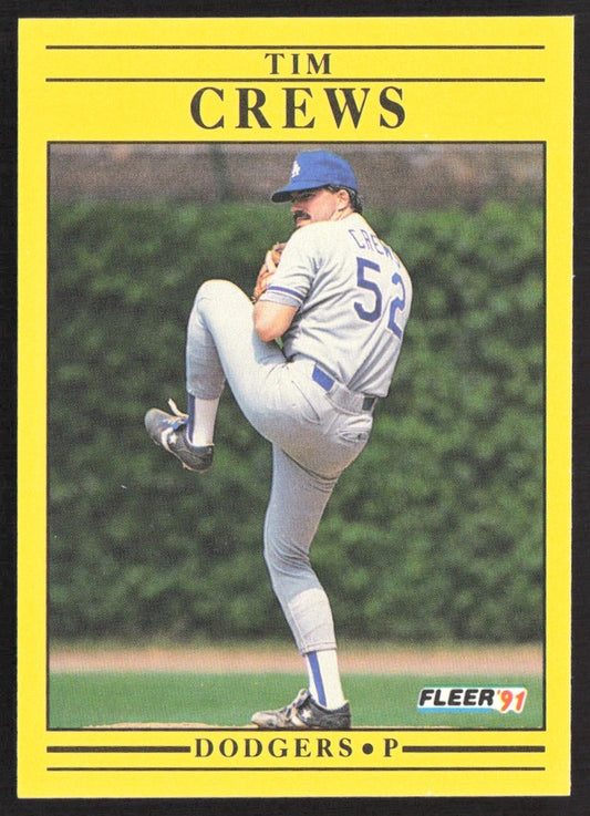 1991 Fleer 197 Tim Crews