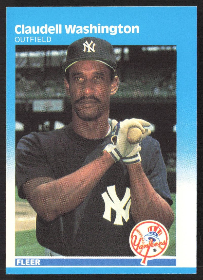 1987 Fleer 119 Claudell Washington
