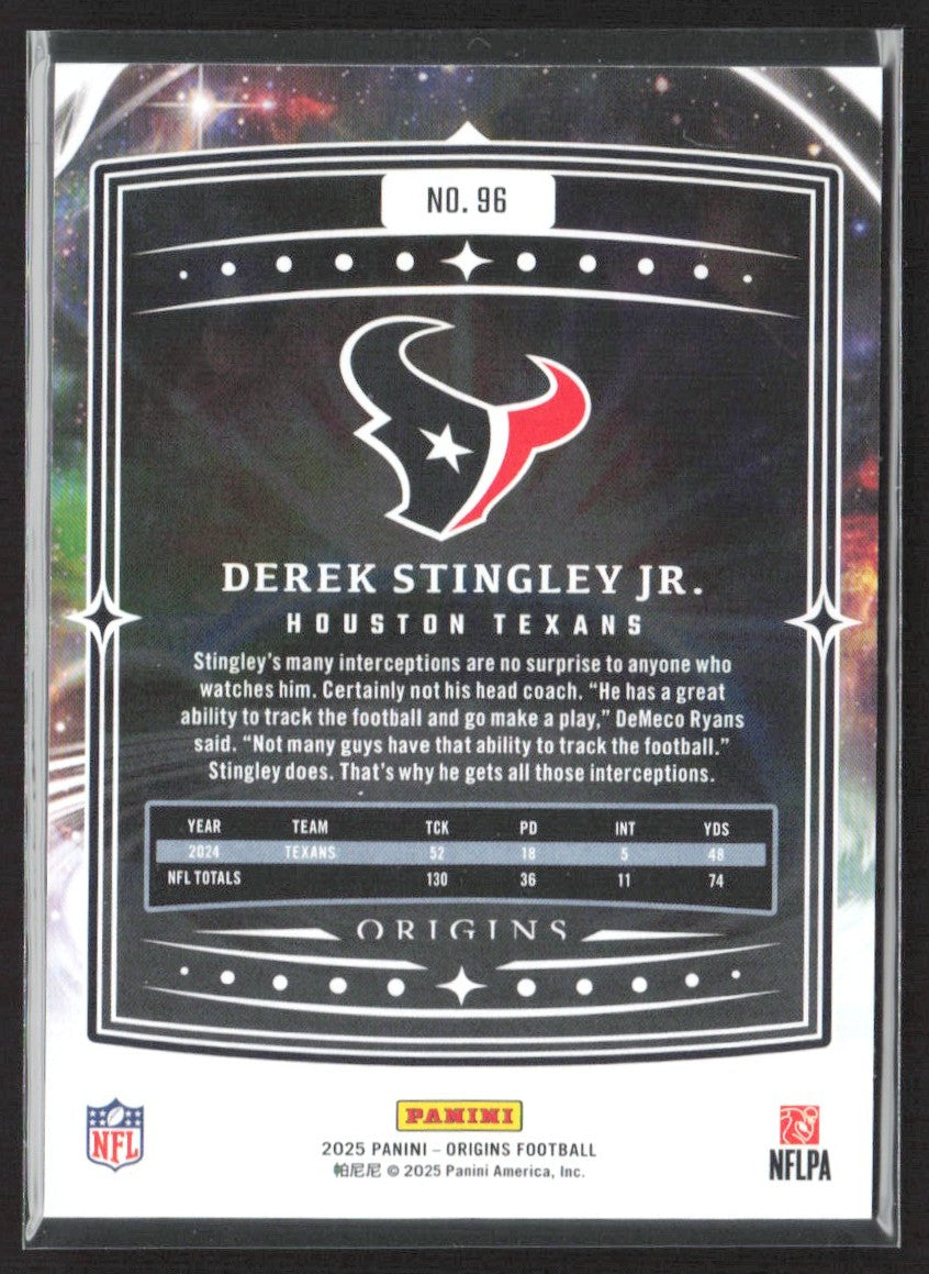 2025 Panini Origins #96 Derek Stingley Jr.