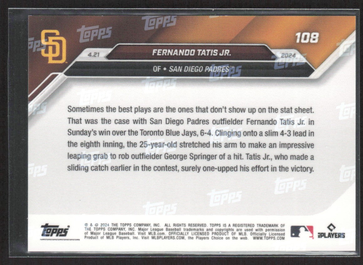 2024 Topps Now Fernando Tatis Jr. #108
