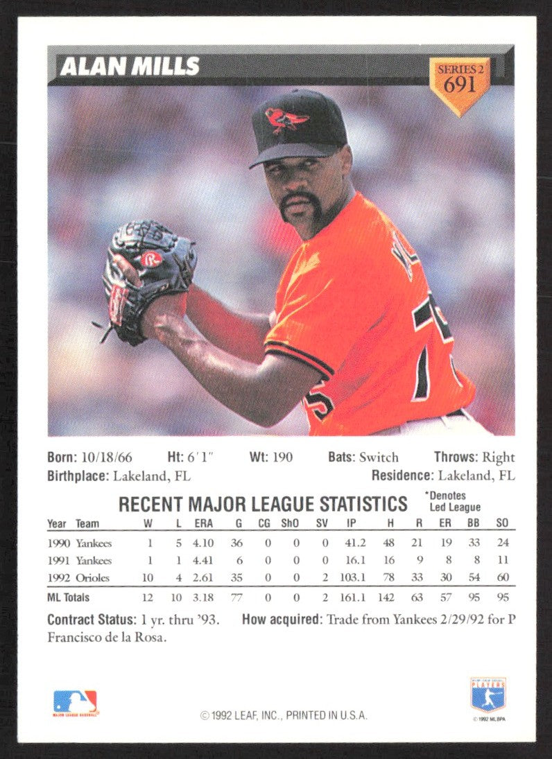 1993 Donruss 691 Alan Mills