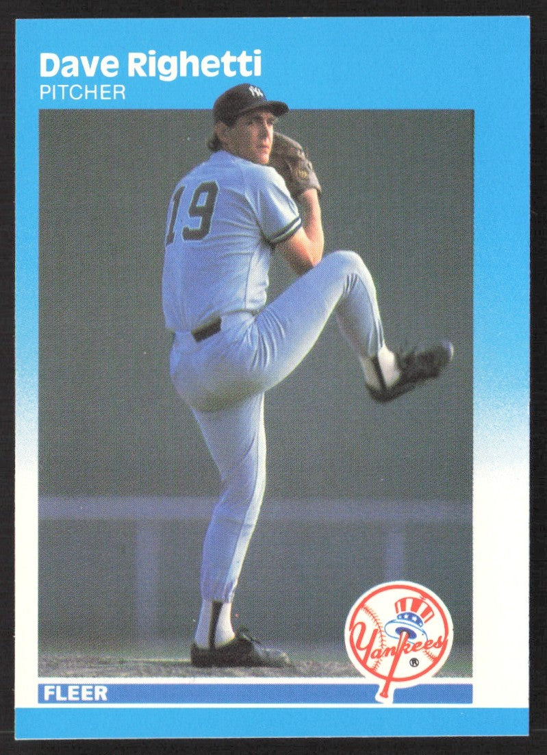 1987 Fleer Glossy 111 Dave Righetti
