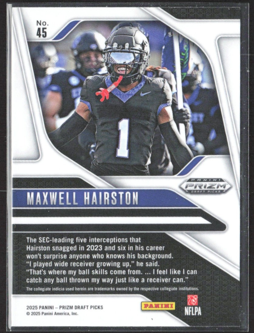 2025 Panini Prizm Draft Picks #45 Maxwell Hairston