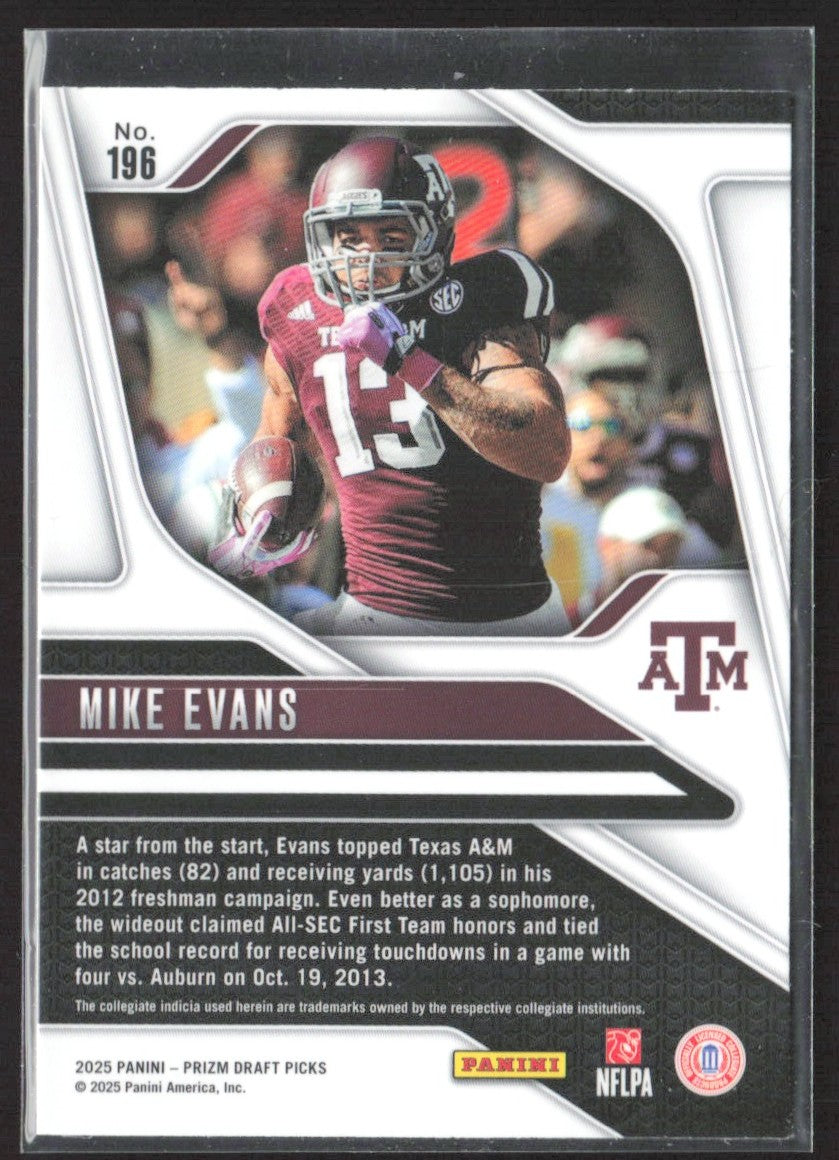 2025 Panini Prizm Draft Picks #196 Mike Evans
