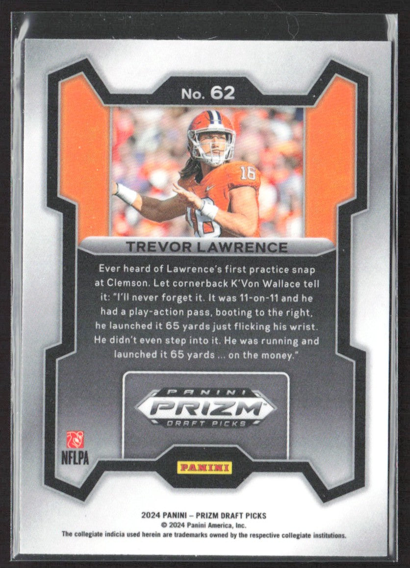 2024 Panini Prizm Draft Picks Trevor Lawrence #62