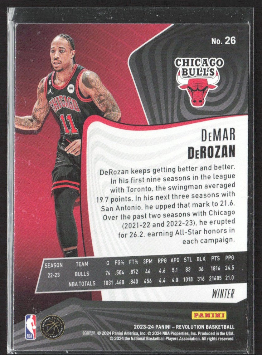 2023-24 Panini Revolution DeMar DeRozan Winter #26