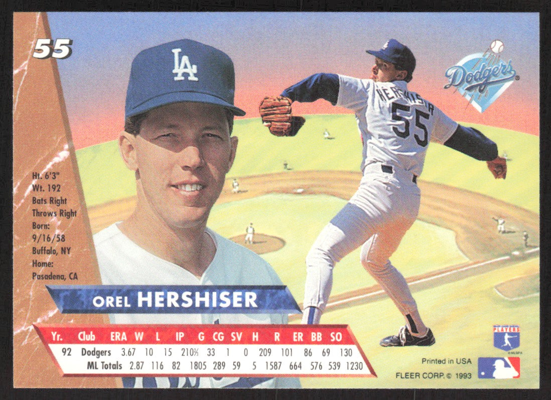 1993 Ultra 55 Orel Hershiser