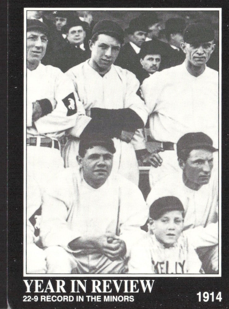 1992 Megacards Babe Ruth 5 22-9 Record in the Minors