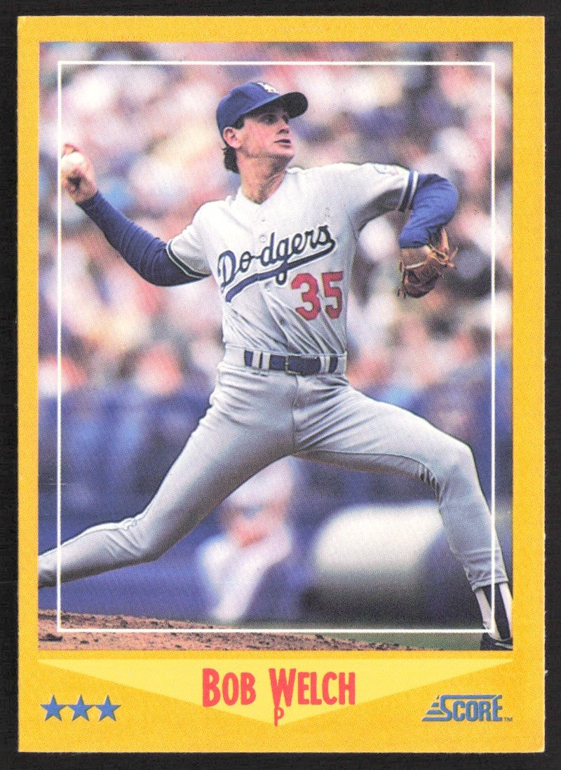 1988 Score 510 Bob Welch