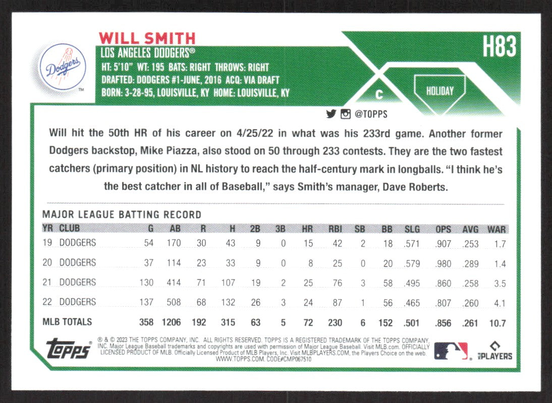 2023 Topps Holiday H83 Will Smith
