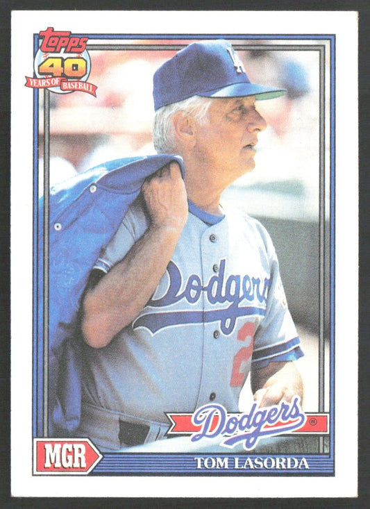 1991 Topps 789 Tommy Lasorda