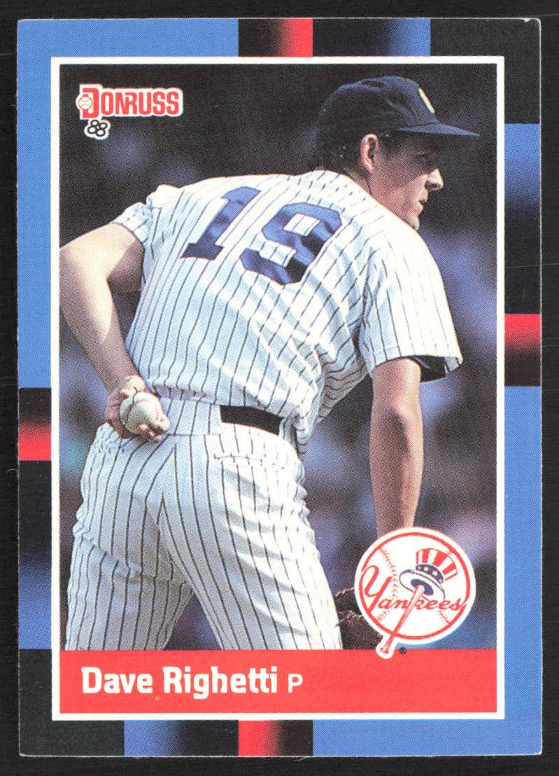 1988 Donruss New York Yankees Team Collection 93 Dave Righetti