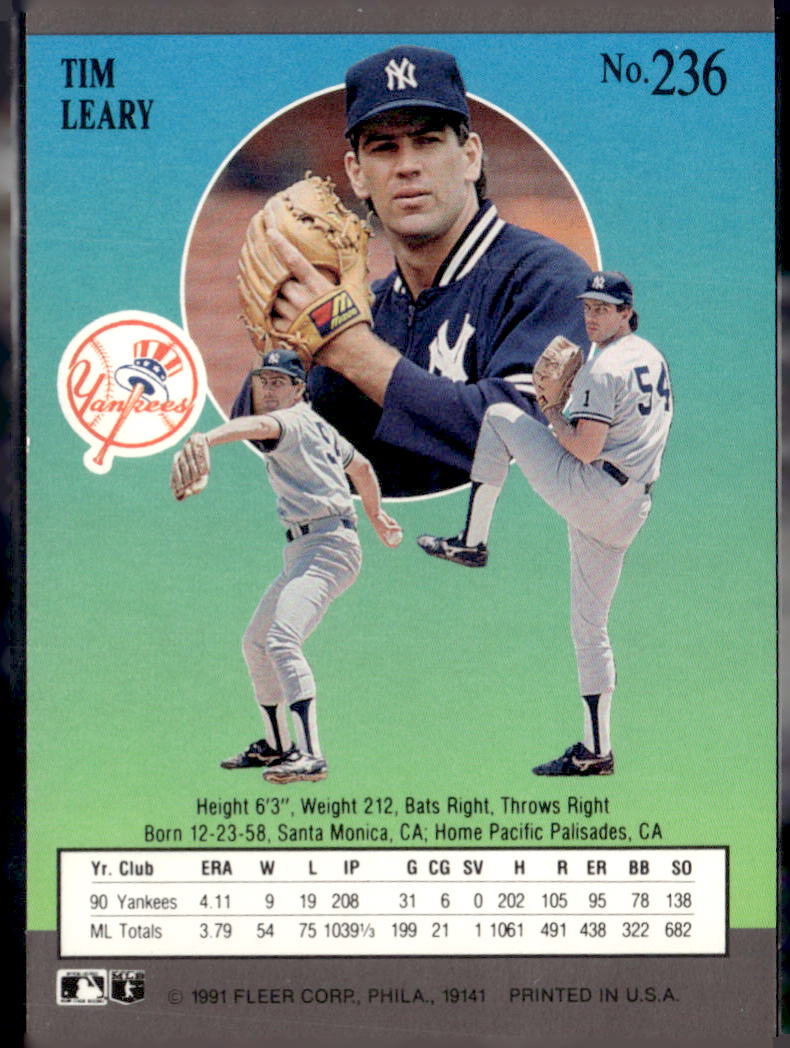 1991 Ultra #236 Tim Leary