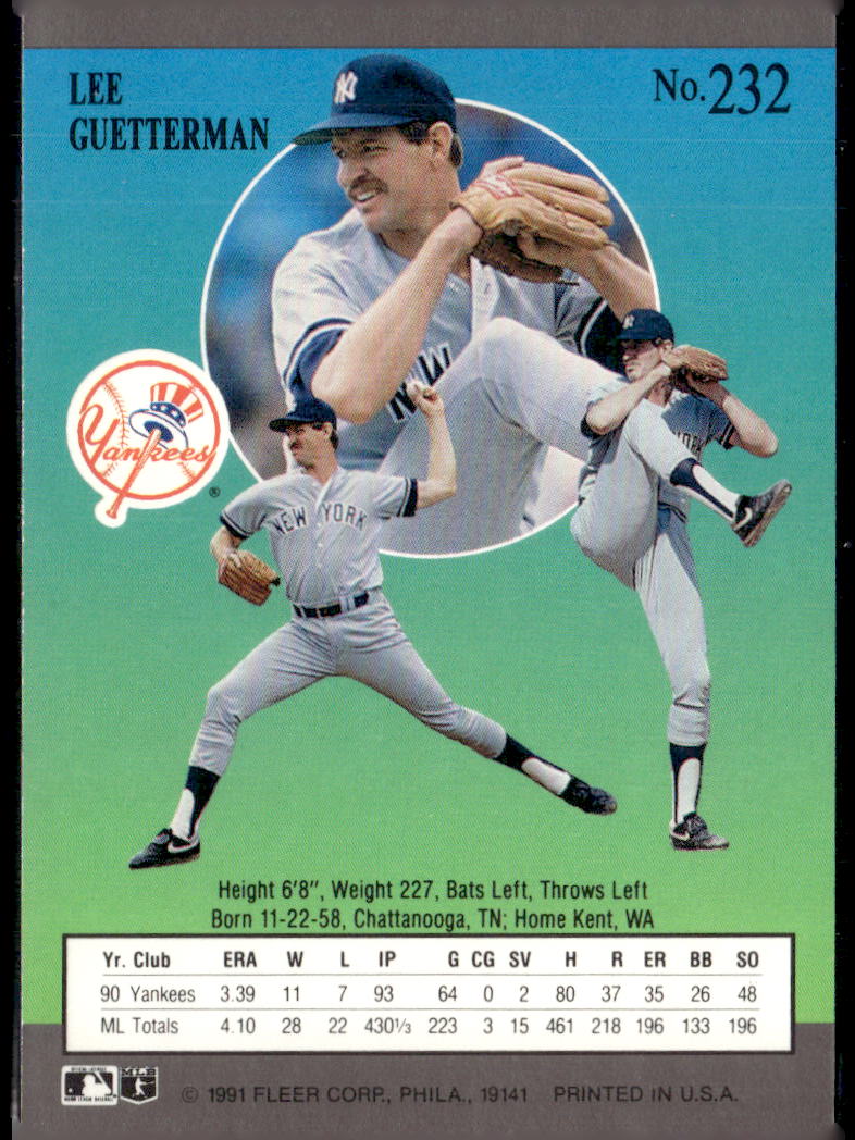 1991 Ultra Lee Guetterman #232