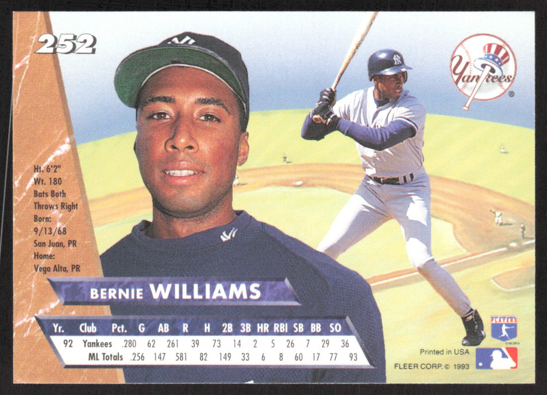 1993 Ultra 252 Bernie Williams