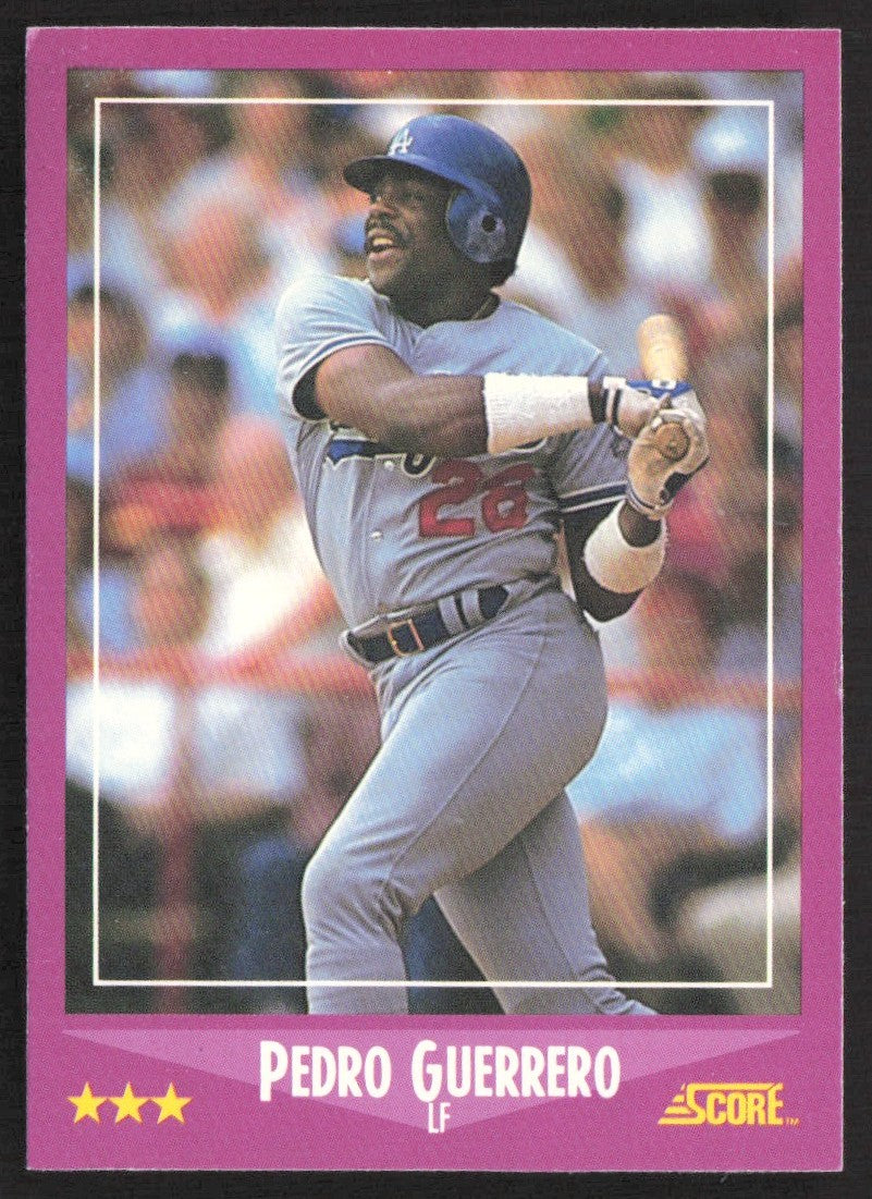 1988 Score 9 Pedro Guerrero