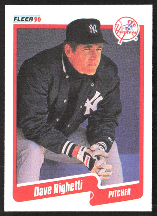 1990 Fleer 453 Dave Righetti
