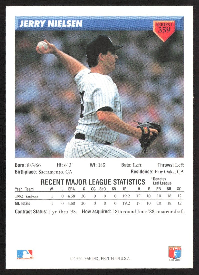 1993 Donruss 359 Jerry Nielsen