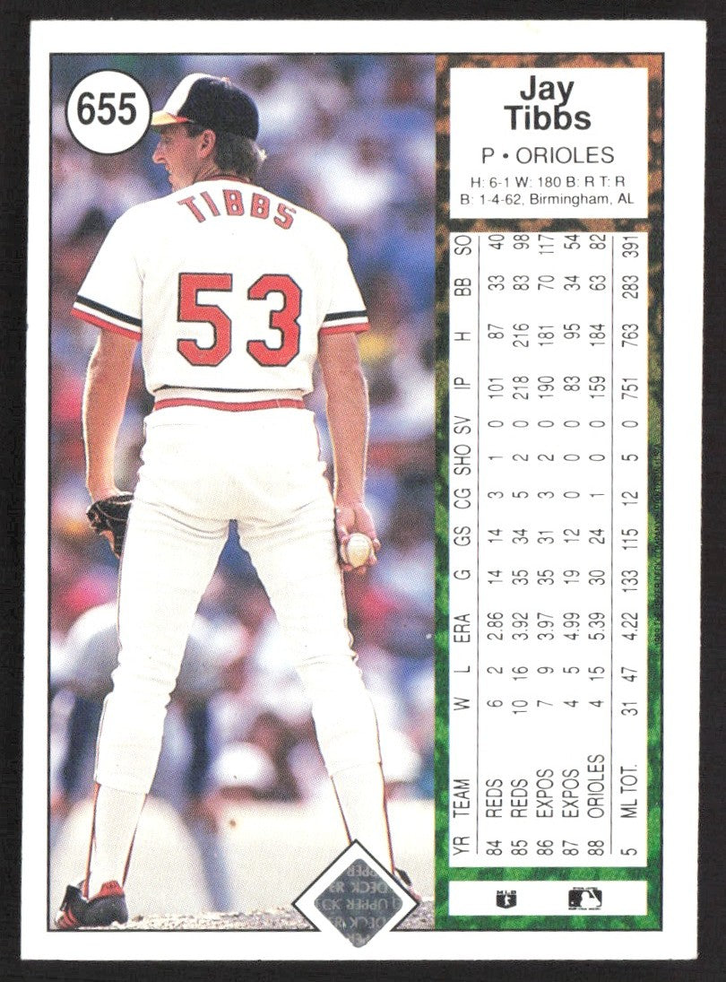 1989 Upper Deck 655 Jay Tibbs