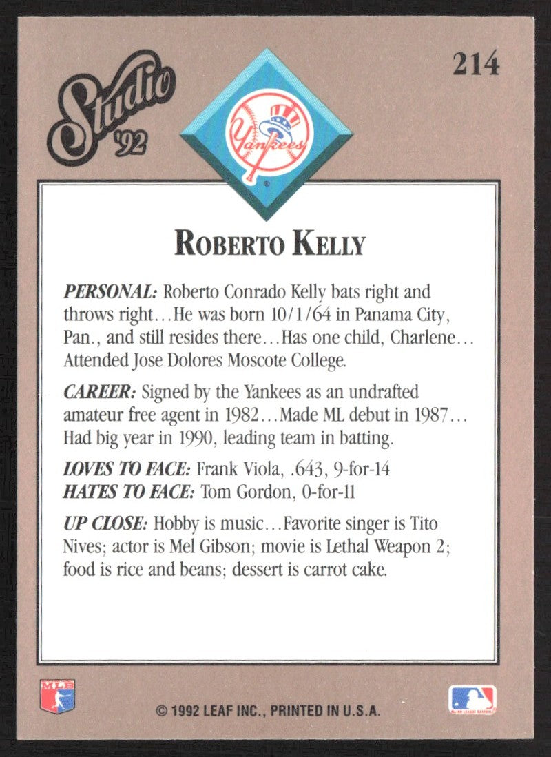1992 Studio 214 Roberto Kelly