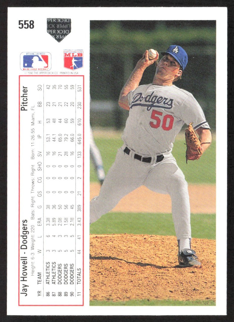 1991 Upper Deck 558 Jay Howell