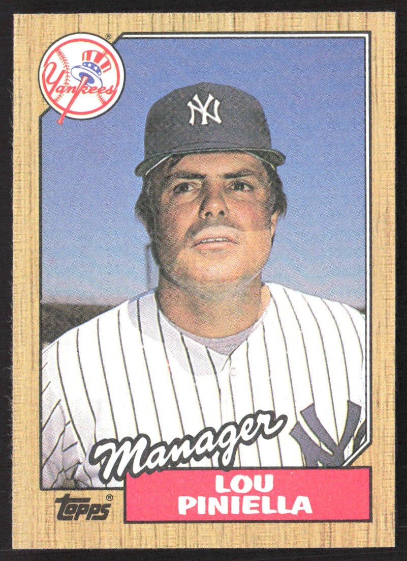 1987 Topps 168 Lou Piniella