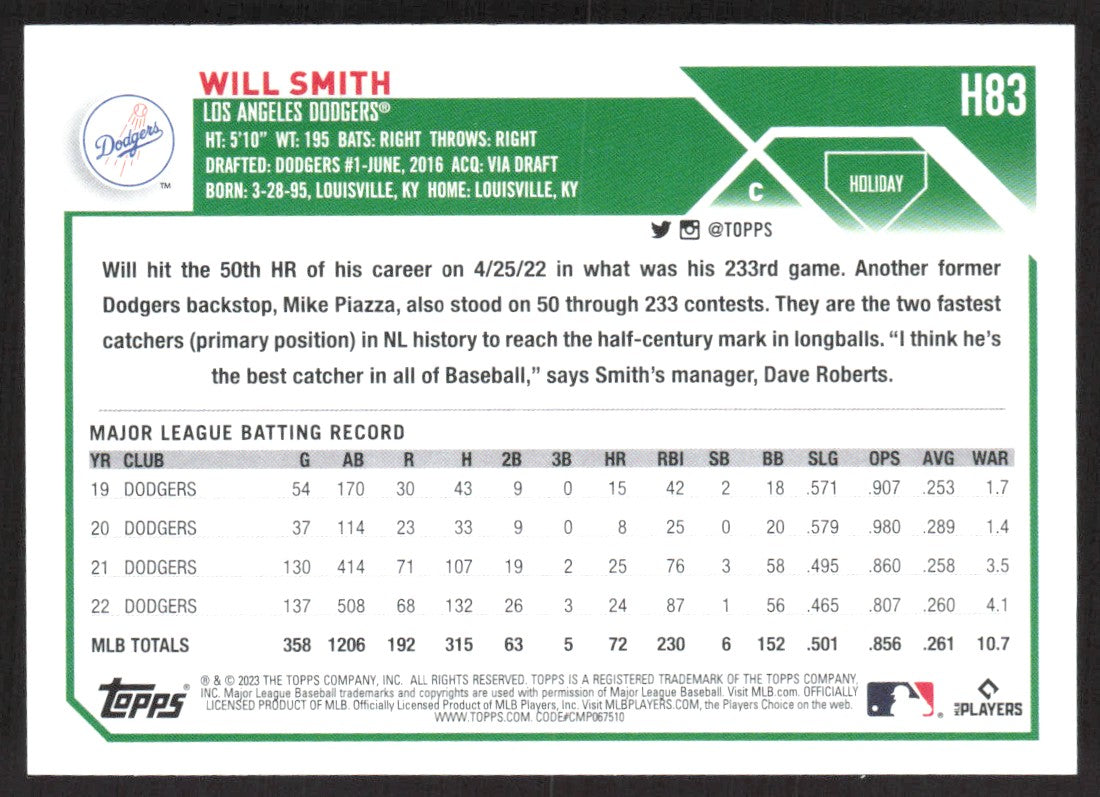 2023 Topps Holiday H83 Will Smith