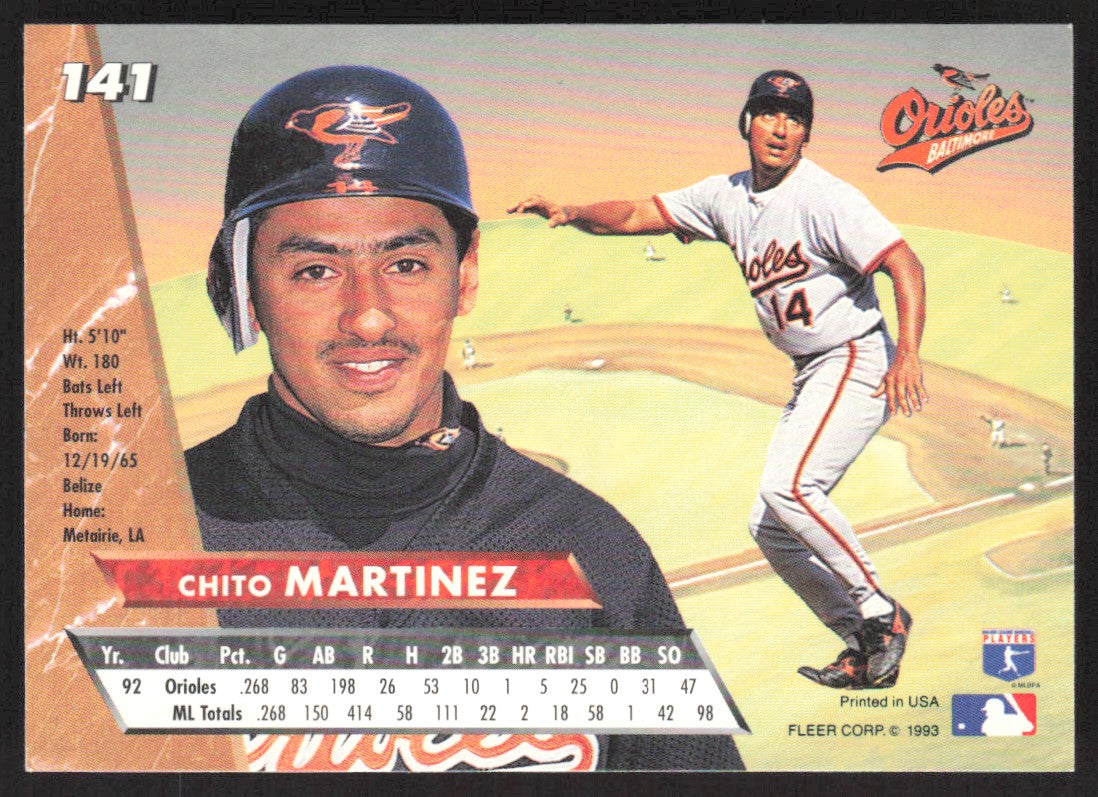 1993 Ultra 141 Chito Martinez