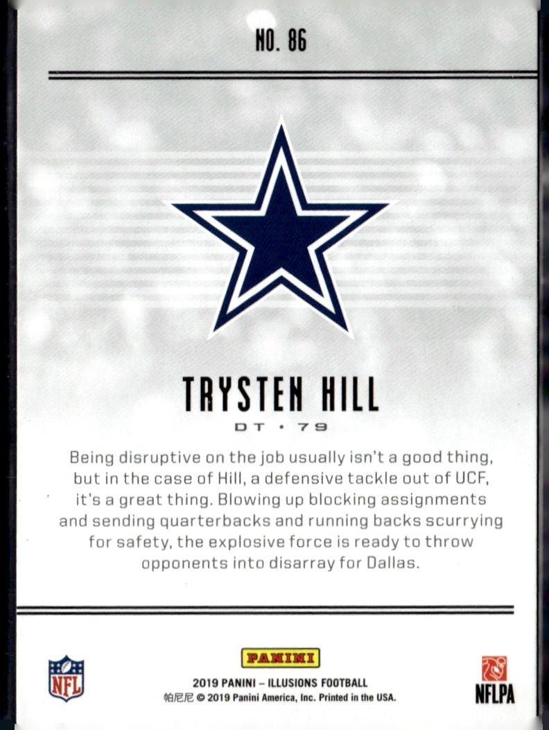2019 Panini Illusions Trysten Hill Retail #86 RC