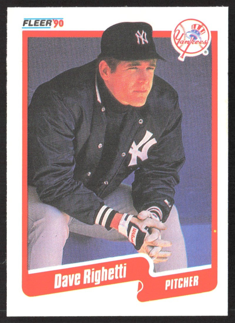 1990 Fleer 453 Dave Righetti