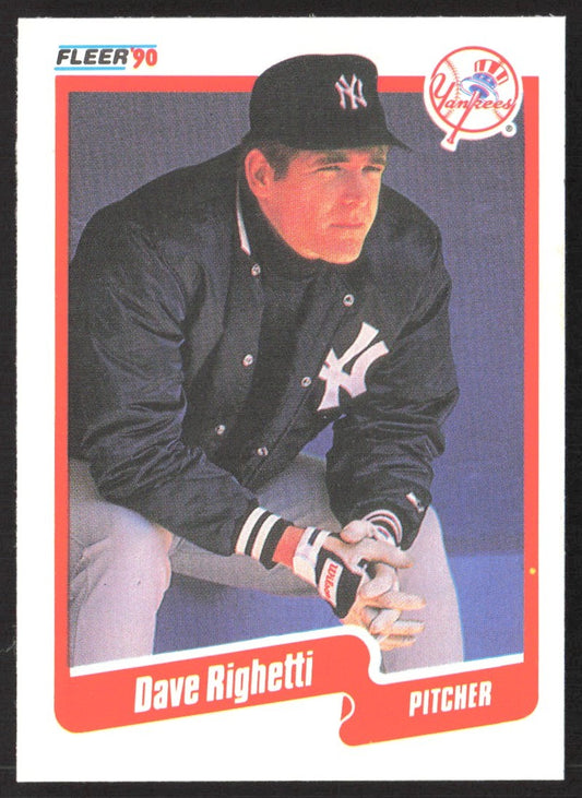 1990 Fleer 453 Dave Righetti