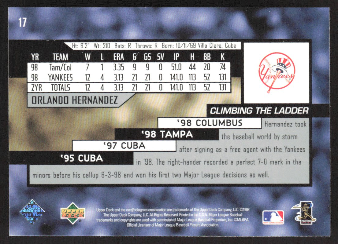 1999 Upper Deck 17 Orlando Hernandez