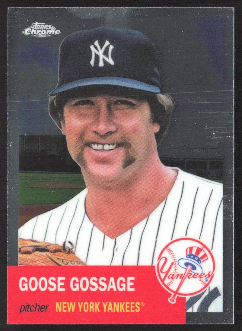 2022 Topps Chrome Platinum Anniversary Red Prism Refractor 163 Goose Gossage