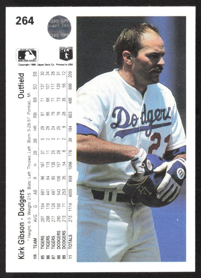 1990 Upper Deck 264 Kirk Gibson