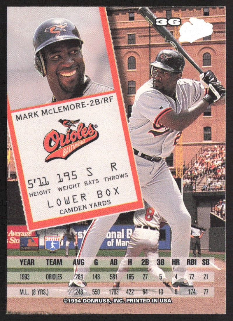 1994 Leaf 36 Mark McLemore