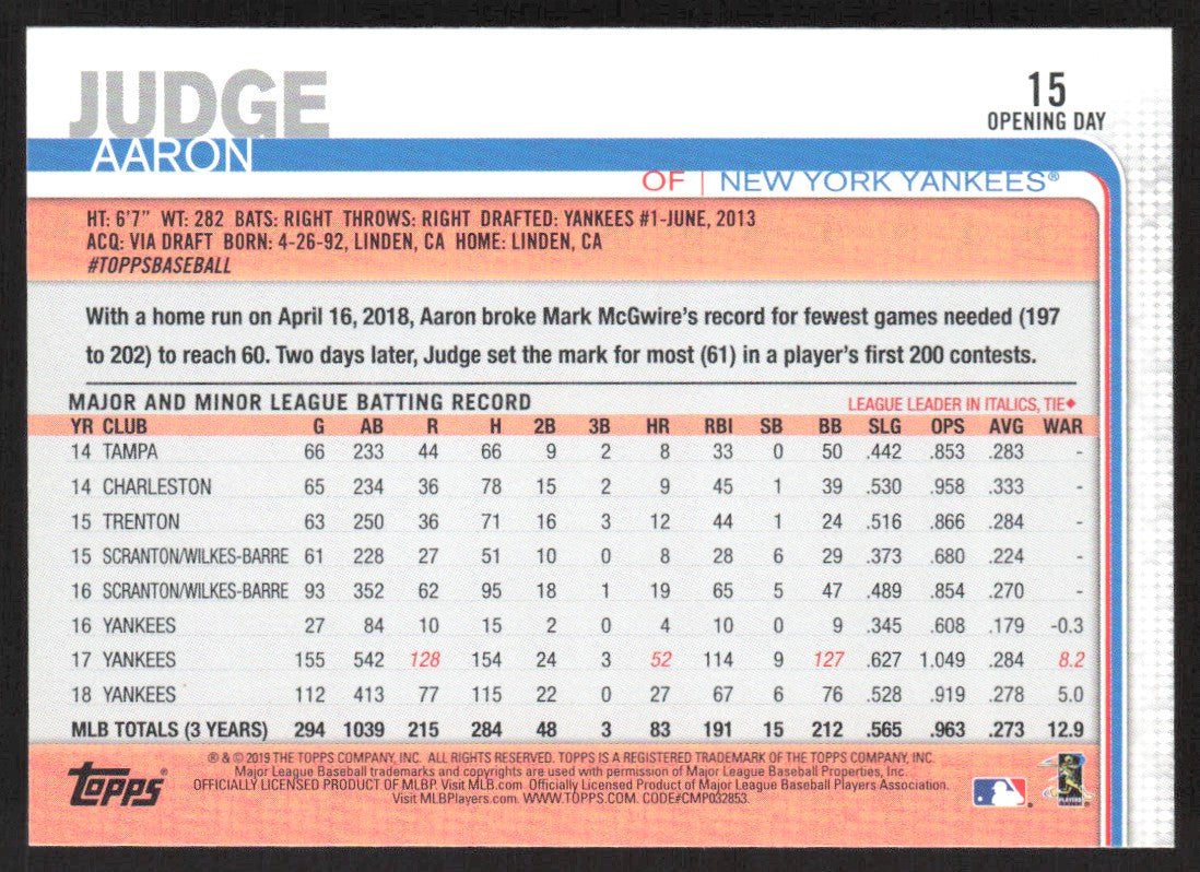 2019 Topps 15 J.P. Crawford