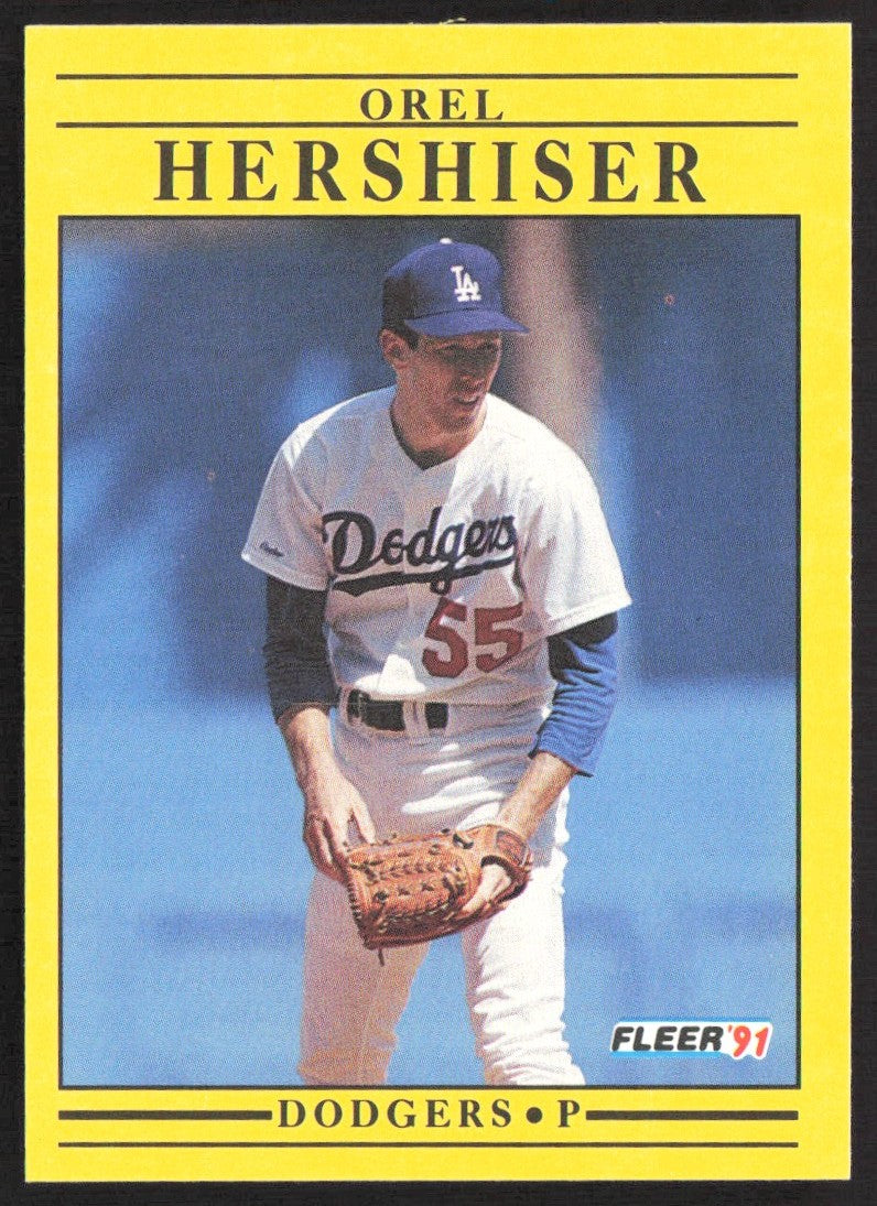1991 Fleer 208 Orel Hershiser