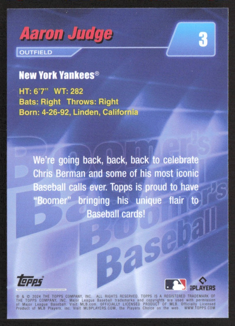 2023 Topps 3 Aaron Judge