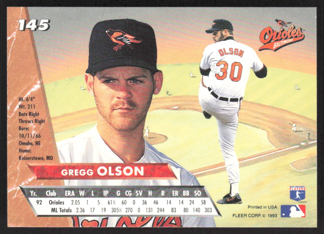 1993 Ultra 145 Gregg Olson